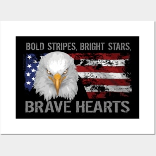 Brave American Hearts Posters and Art